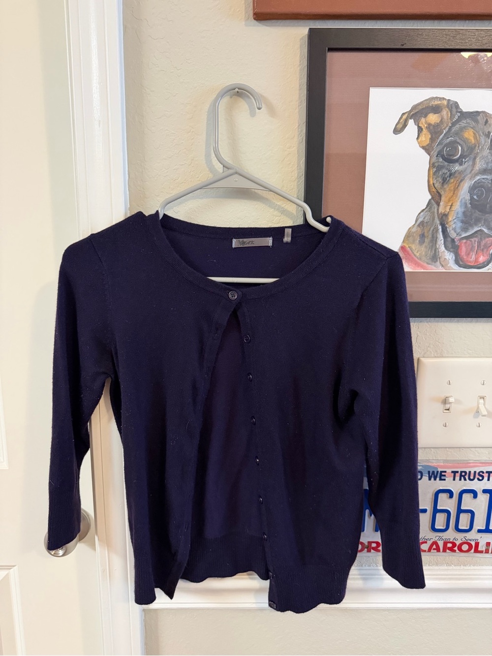 Women's Plum Button-Front Cardigan Sweater - Unbranded
